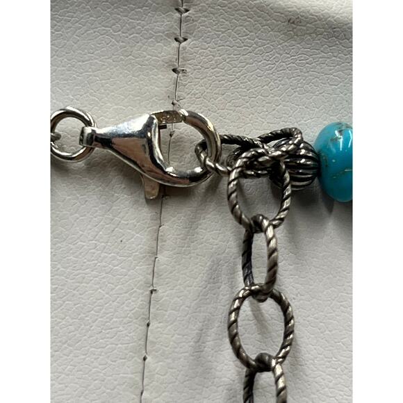 American West Jewelry by Carolyn Pollack Multi Gemstone Beaded Sterling Necklace - Picture 5 of 15